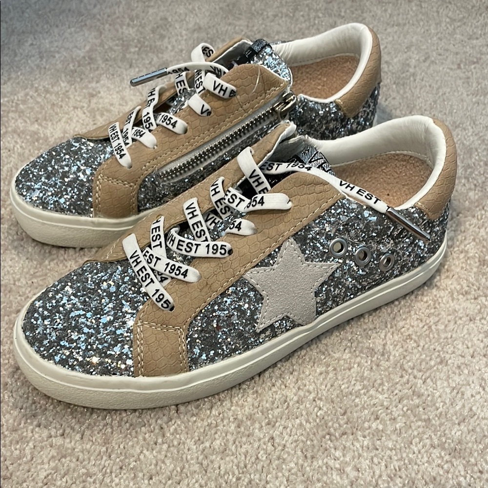 Vintage Havana Kids Glitter Sneakers
